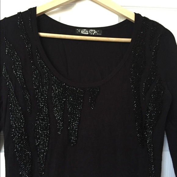 Guess Knitwear Bodycon Dress w/ Embellishments M - Picture 3 of 7